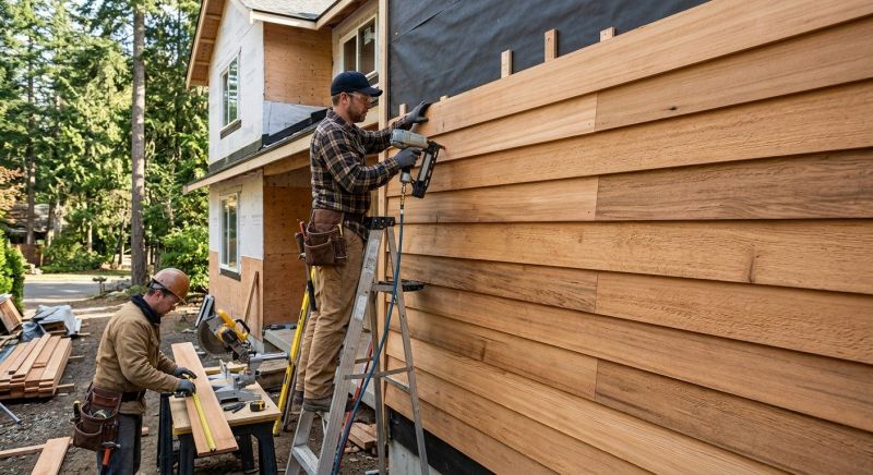 Rustic Siding Installation