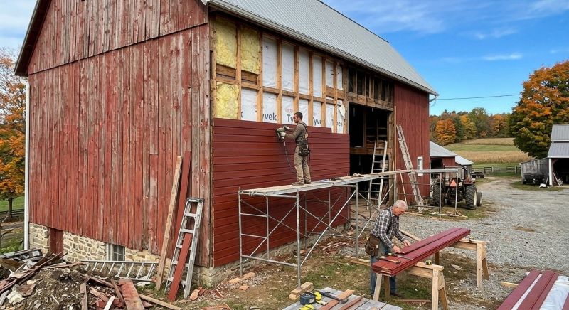 Barn Siding Replacement in Polk County, NC