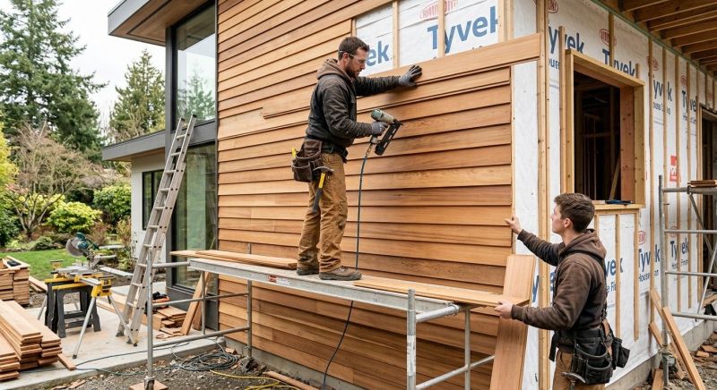 Cedar Cladding Installation in Rutherford County, NC