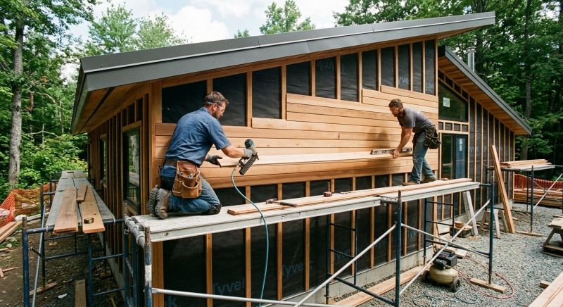 Cedar Cladding Installation in Rutherford County, NC
