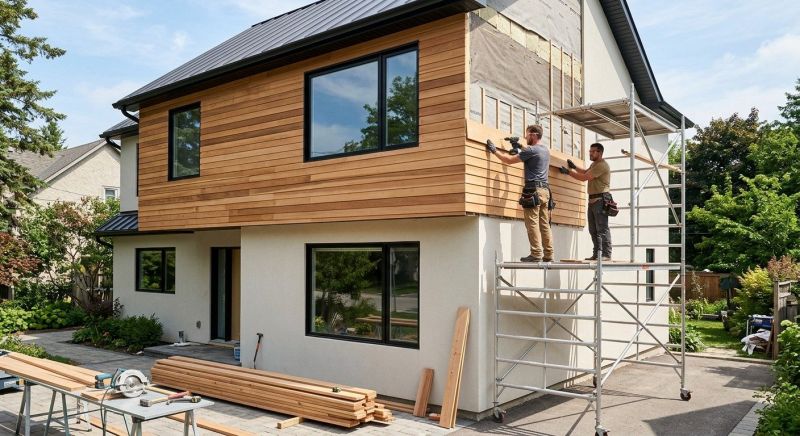 Faux Wood Siding Installation in Columbus, NC