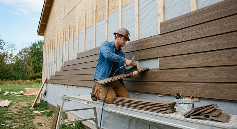 Faux Wood Siding Installation in Henrietta, NC