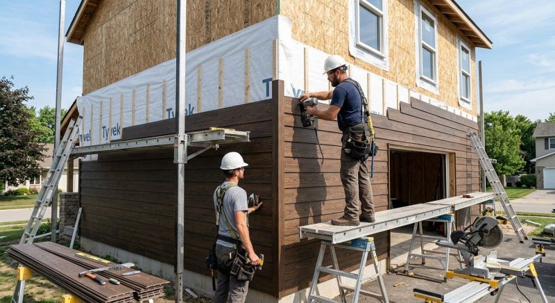 Faux Wood Siding Installation in Nebo, NC