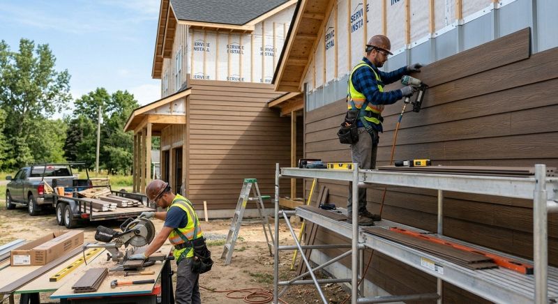 Faux Wood Siding Installation in Polk County, NC