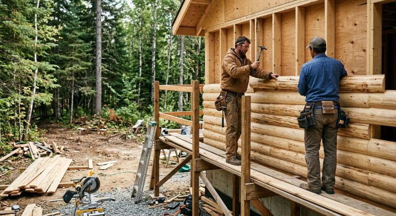 Log Siding Installation in Boiling Springs, SC