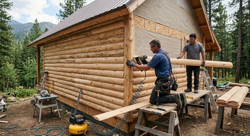 Log Siding Installation in Columbus, NC
