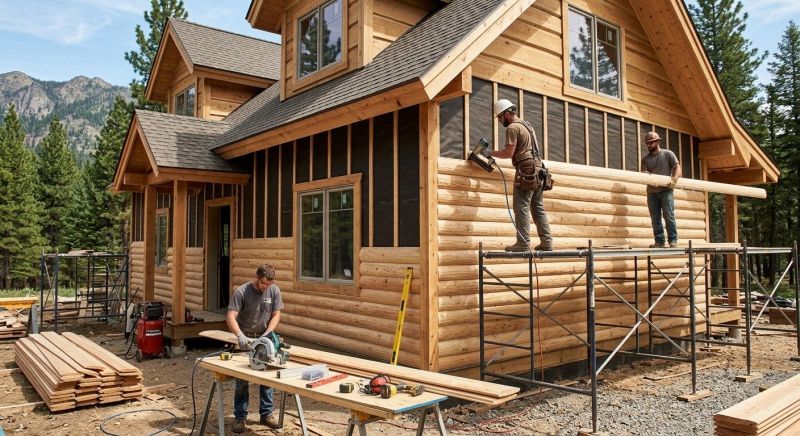 Log Siding Installation in Henrietta, NC