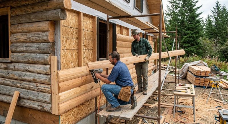 Log Siding Installation in Mill Spring, NC