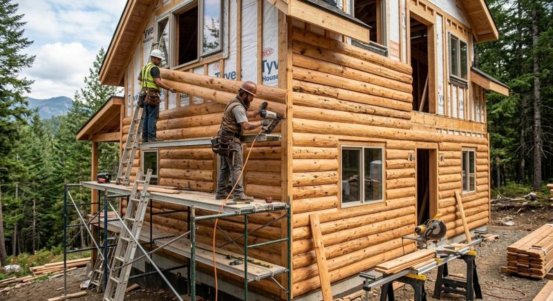 Log Siding Installation in Nebo, NC