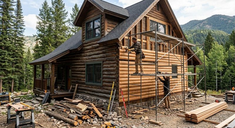 Log Siding Replacement in Rutherford County, NC