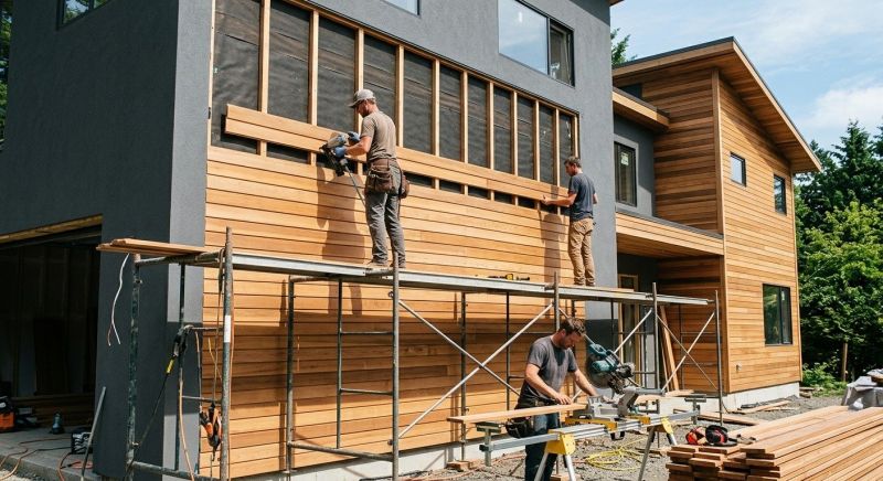 Wood Cladding Installation in Columbus, NC